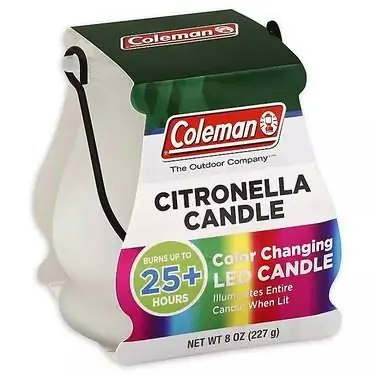 постельная ванна и свеча Coleman Citronella