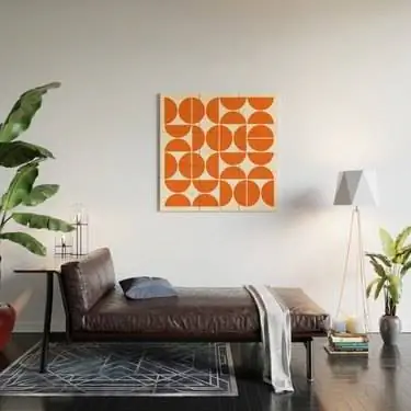 Society6 настенное искусство середины века современный декор