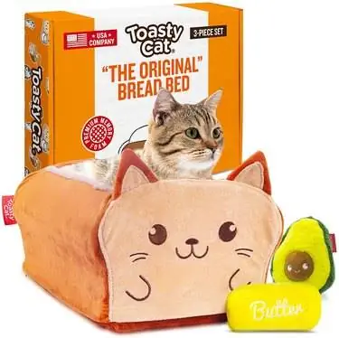 Toasty Cat Оригинальная хлебная кровать для кошек Toasty Cat Оригинальная хлебная кровать для кошек