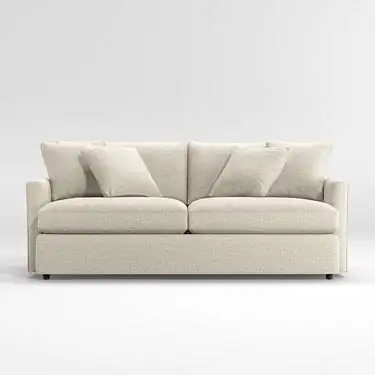Crate and Barrel 83-дюймовый глубокий диван для гостиной