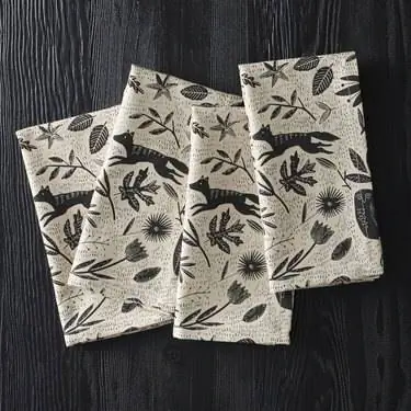 Хлопковые салфетки West Elm Scandi Folk