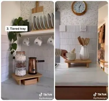 Как использовать разделочную доску IKEA Stolthet в качестве многоуровневого подноса Как использовать разделочную доску IKEA Stolthet в качестве многоуровневого подноса