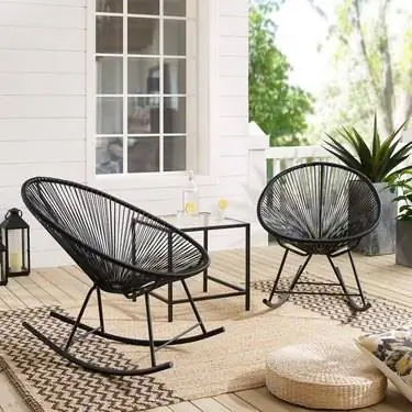 Кресла-качалки Corvus Sarcelles Modern Wicker Patio