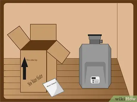 Установите безбаковый водонагреватель. Шаг 7