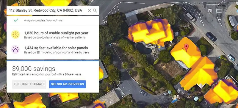 Проект Google Sunroof поможет вам понять, следует ли устанавливать солнечные панели на крыше вашего дома