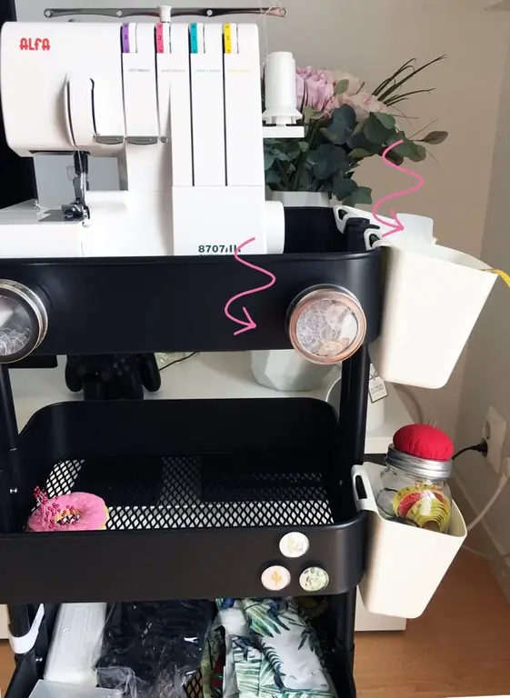 IKEA RÅSKOG hacks - швейная тележка IKEA RÅSKOG hacks - швейная тележка