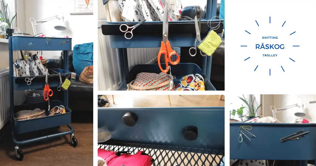 IKEA RÅSKOG лайфхаки - тележка для вязания IKEA RÅSKOG лайфхаки - тележка для вязания