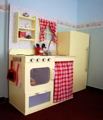 Игровая кухня в винтажном стиле