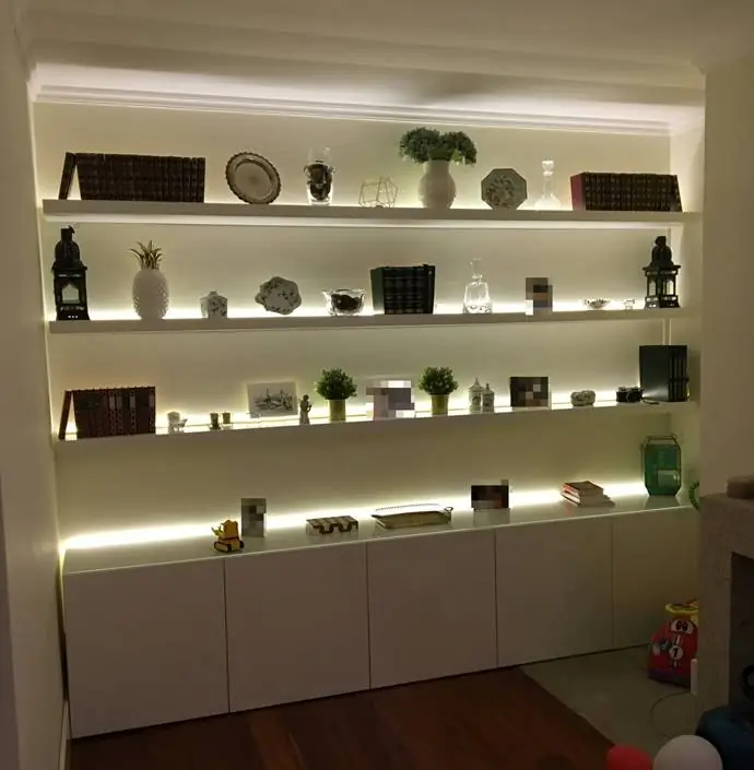 книжная полка с подсветкой IKEA BESTA and LACK книжная полка с подсветкой IKEA BESTA and LACK
