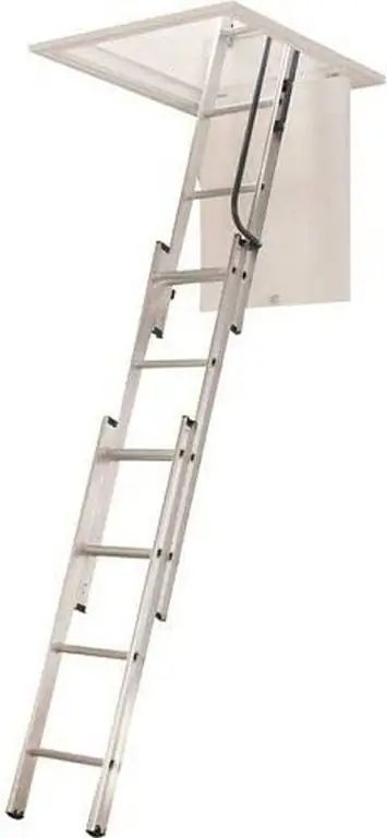 WERNER LADDER AA1510 AA1510B Лестница алюминиевая чердачная WERNER LADDER AA1510 AA1510B Лестница алюминиевая чердачная