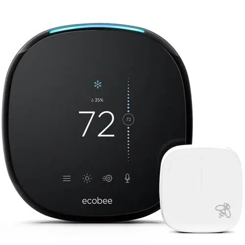 ecobee4 Alexa-Enabled Термостат с датчиком ecobee4 Alexa-Enabled Термостат с датчиком