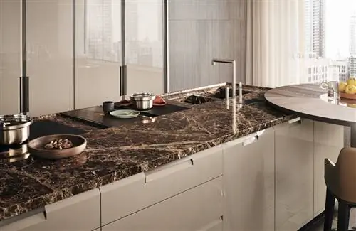 Линейная кухня TM italia cucine с островом d90 Линейная кухня TM italia cucine с островом d90