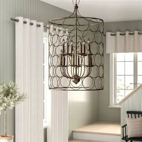 Clark 8 Light Уникальная массивная люстра-барабан Clark 8 Light Уникальная массивная люстра-барабан