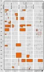Карта с указанием существующих достопримечательностей и исторического района в районе Инициативы Большого Ист-Мидтауна. Через LPC Карта с указанием существующих достопримечательностей и исторического района в районе Инициативы Большого Ист-Мидтауна. Через LPC