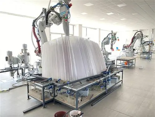 3D-печать павильона Hassell, реагирующего на климат, в заводских условиях. 3D-печать павильона Hassell, реагирующего на климат, в заводских условиях.