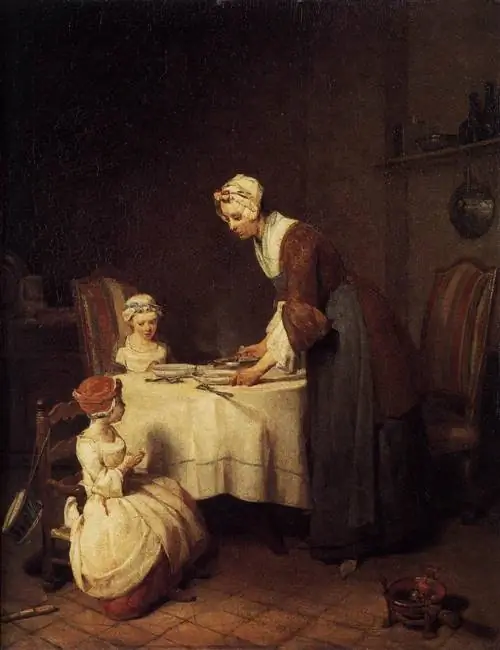 La Bénédicité (изречение благодати, 1744 г.) Жана-Батиста-Симеона Шардена