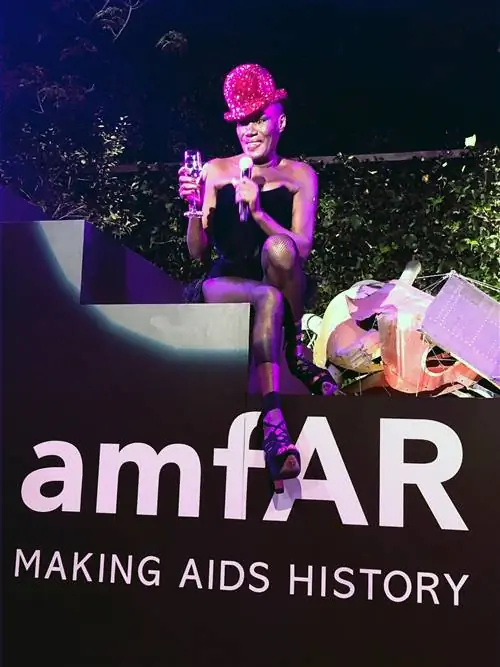 Грейс Джонс на гала-вечере amfAR в Мехико, февраль 2019 г. Линда Яблонски Грейс Джонс на гала-вечере amfAR в Мехико, февраль 2019 г. Линда Яблонски
