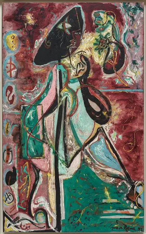 «Лунная женщина» (1942) выделена для особого рассмотрения в новом исследовании более поздних работ Поллока. «Лунная женщина» (1942) выделена для особого рассмотрения в новом исследовании более поздних работ Поллока.