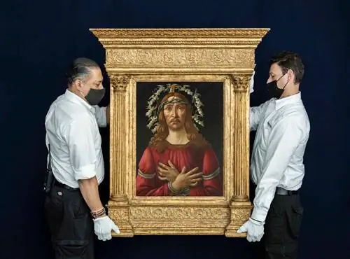 На прошлой неделе на аукционе Sotheby’s была продана картина Боттичелли «Муж скорби». На прошлой неделе на аукционе Sotheby’s была продана картина Боттичелли «Муж скорби».