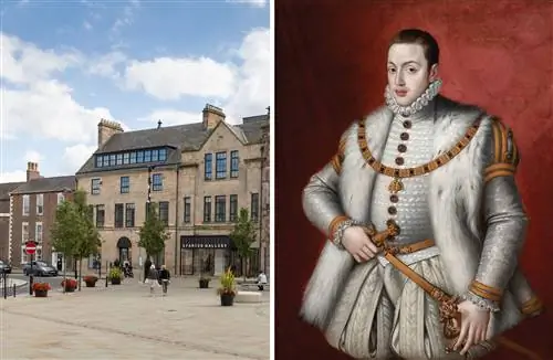 Принц Дон Карлос (1545-68, справа) работы мастерской Алонсо Санчеса Коэльо является одним из произведений на открытии выставки в Испанской галерее (слева) Принц Дон Карлос (1545-68, справа) работы мастерской Алонсо Санчеса Коэльо является одним из произведений на открытии выставки в Испанской галерее (слева)