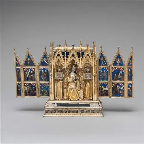 Реликварий Елизаветы Венгерской работы Жана де Туиля (1320–1340 гг.). Реликварий Елизаветы Венгерской работы Жана де Туиля (1320–1340 гг.).