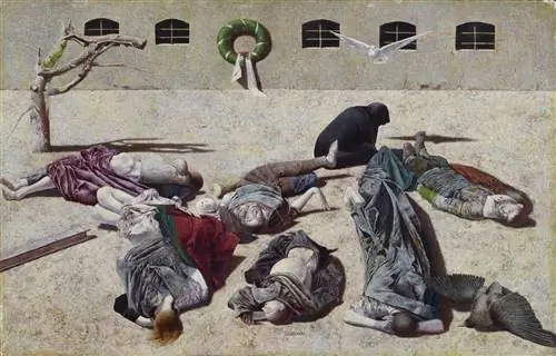 «Реквием» (1965) Вернера Тюбке, одного из немногих художников ГДР, получивших признание в Западной Германии VG Bild-Kunst; «Реквием» (1965) Вернера Тюбке, одного из немногих художников ГДР, получивших признание в Западной Германии VG Bild-Kunst;