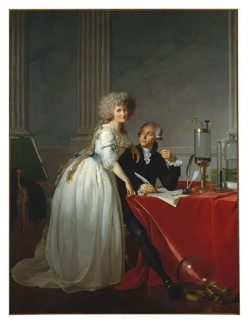 «Антуан-Лоран Лавуазье и его жена» Жака-Луи Давида (1788 г.) «Антуан-Лоран Лавуазье и его жена» Жака-Луи Давида (1788 г.)