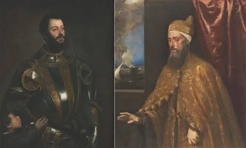 Портрет Тициана Альфонсо д’Авалоса с пажем (1533) и портрет дожа Франческо Веньера (1554-56) Портрет Тициана Альфонсо д’Авалоса с пажем (1533) и портрет дожа Франческо Веньера (1554-56)