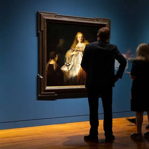 Картина Рембрандта ван Рейна « Юдифь на банкете Олоферна» (1634 г.) была предоставлена Национальным музеем Прадо в Мадриде. Картина Рембрандта ван Рейна « Юдифь на банкете Олоферна» (1634 г.) была предоставлена Национальным музеем Прадо в Мадриде.