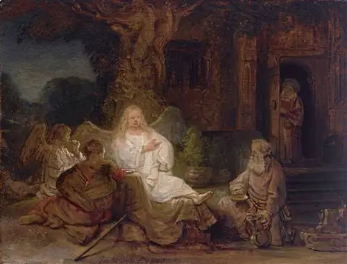 Авраам и ангелы (1646), Рембрандт ван Рейн Авраам и ангелы (1646), Рембрандт ван Рейн