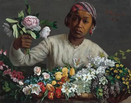 «Молодая женщина с пионами» Фредерика Базиля (1870 г.) «Молодая женщина с пионами» Фредерика Базиля (1870 г.)