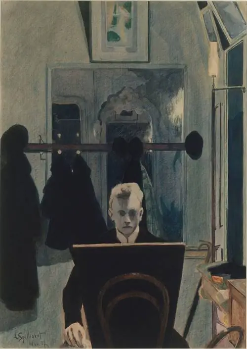 Автопортрет Леона Спиллиарта (1907 г.) Автопортрет Леона Спиллиарта (1907 г.)