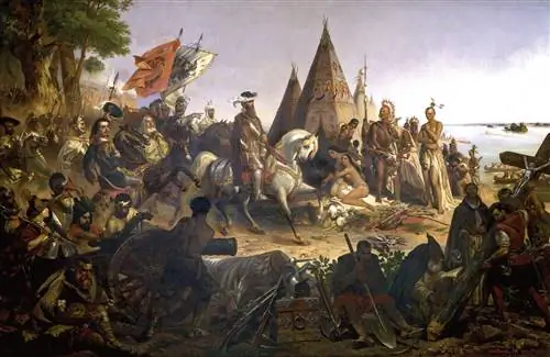 Открытие Уильямом Генри Пауэллом Миссисипи Де Сото (1853 г.). Сторонники нового латиноамериканского музея говорят, что нельзя упускать из виду тревожные элементы испанского исследования и заселения территории США. Открытие Уильямом Генри Пауэллом Миссисипи Де Сото (1853 г.). Сторонники нового латиноамериканского музея говорят, что нельзя упускать из виду тревожные элементы испанского исследования и заселения территории США.