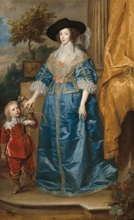 Ван Дейк: Королева Генриетта Мария с сэром Джеффри Хадсоном, 1633 г., Национальная художественная галерея, Вашингтон.