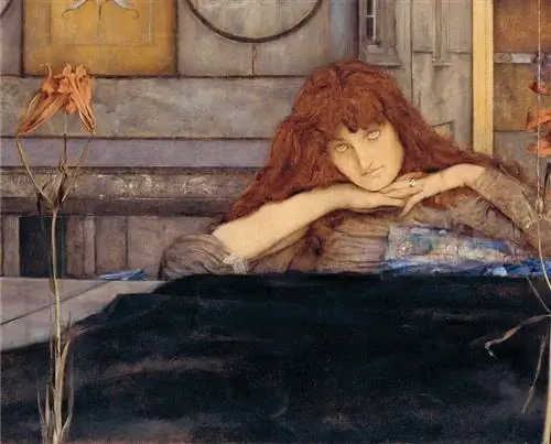 Я запираю дверь за собой (фрагмент, 1891 г.), Фернан Кнопф Я запираю дверь за собой (фрагмент, 1891 г.), Фернан Кнопф
