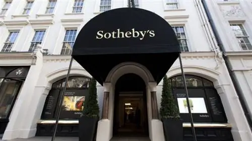 Штаб-квартира Sotheby's в Лондоне на Нью-Бонд-стрит.