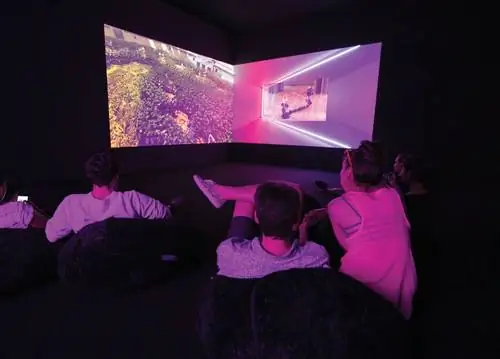 Картина Джаколби Саттервайта «Райские птицы» (2019) была представлена в разделе Unlimited Art Basel.