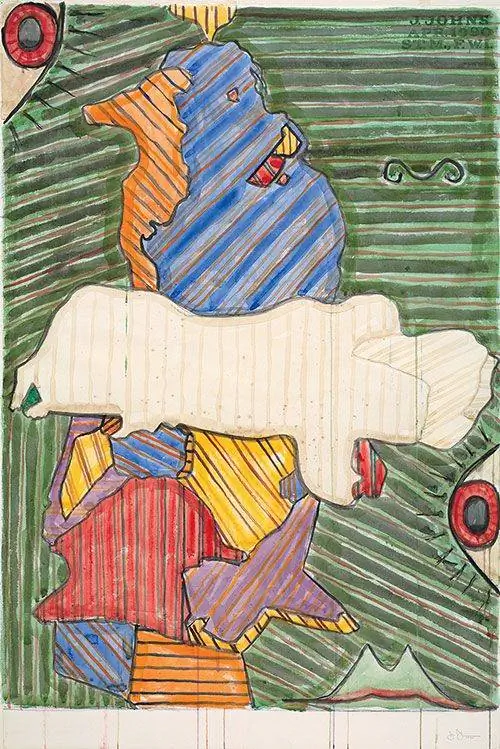 Джаспер Джонс, Без названия (1990) Джаспер Джонс, Без названия (1990)