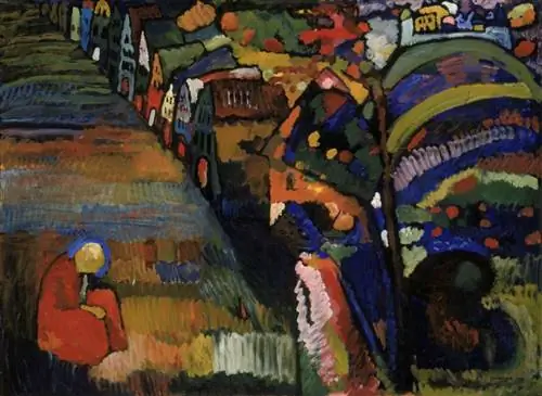 Картина Кандинского с домами (1909) Stedelijk Museum