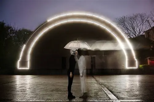 Цянь Руя, Fragile (2019-настоящее время). В своей первой интерактивной работе Руя носит сшитую из мягких зеркал маску и просит зрителей поцеловать ее.