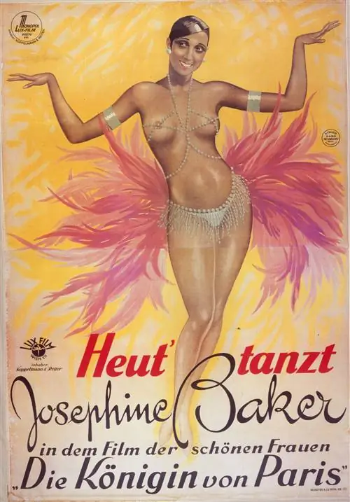 Плакат 1927 года для Heut 'Tanzt с Жозефиной Бейкер в главной роли. Плакат 1927 года для Heut 'Tanzt с Жозефиной Бейкер в главной роли.