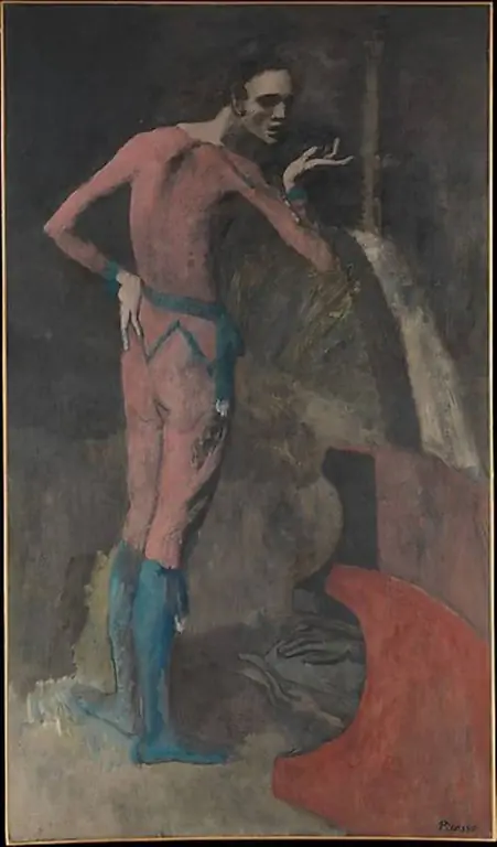 Картина Пабло Пикассо «Актер» (1904-05) сейчас висит в Метрополитен-музее.