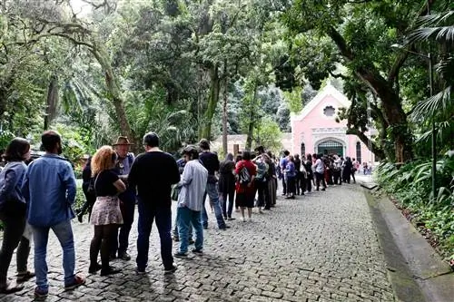 По словам директора музея, на открытие Queermuseu в Школе визуальных искусств Parque Lage в субботу пришло около 5000 посетителей, а в воскресенье - 3000 человек. Время ожидания входа на шоу составило около полутора часов Габи Каррера По словам директора музея, на открытие Queermuseu в Школе визуальных искусств Parque Lage в субботу пришло около 5000 посетителей, а в воскресенье - 3000 человек. Время ожидания входа на шоу составило около полутора часов Габи Каррера