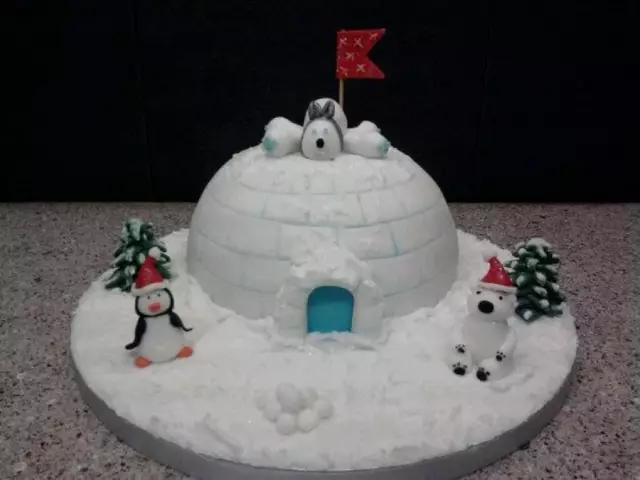 Igloo cake: 3-й зимний чудесный торт, украшающий учебник