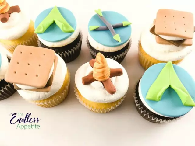Сладкий s '' mores fondant торт topper учебник
