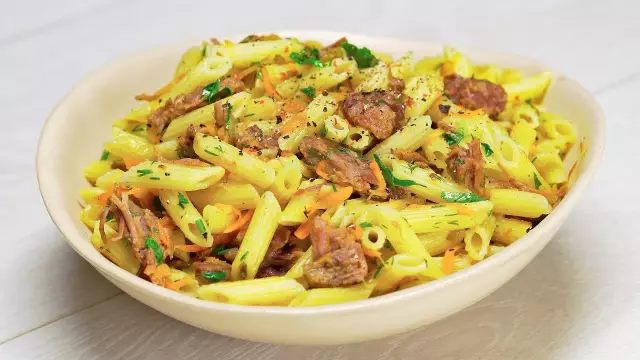 Быстрый домашний ужин из макарон: макароны scuie scuie recipe
