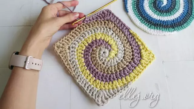 Умелый квадратный учебник: как вязать квадрат