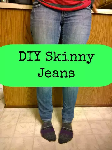 Как сделать джинсы тощими: diy skinny jeans alterations