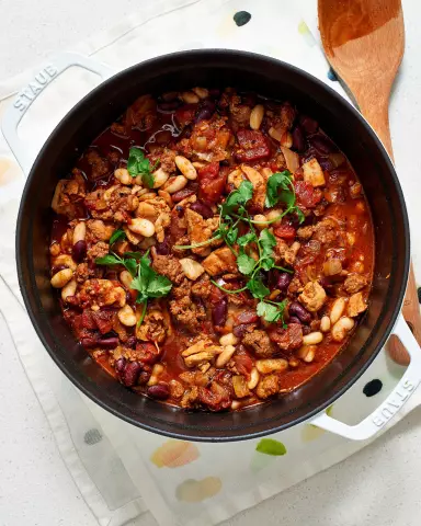 Рецепт: Chorizo Chicken Chili