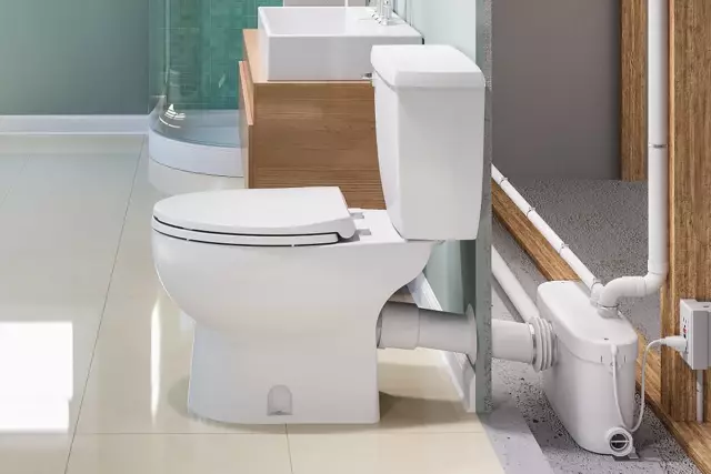 Как установить Upflush Toilet в подвал